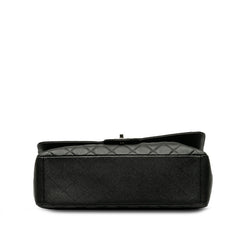 シャネル マトラッセ ココマーク チェーン ショルダーバッグ ブラック シルバー金具 キャビアスキン レディース CHANEL 【中古】