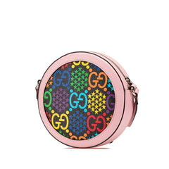 グッチ GGサイケデリック 斜め掛け ショルダーバッグ 603938 ピンク マルチカラー PVC レザー レディース GUCCI 【中古】