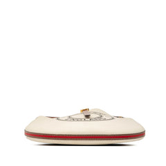 バーバリー 斜め掛け ショルダーバッグ アイボリー ブラウン キャンバス レザー レディース BURBERRY 【中古】