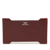 エルメス マンハッタン カードケース パスケース A刻印 レッド ボルドー ソンブレロ レディース HERMES 【中古】