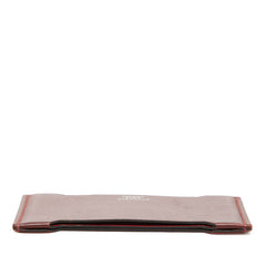 エルメス マンハッタン カードケース パスケース A刻印 レッド ボルドー ソンブレロ レディース HERMES 【中古】