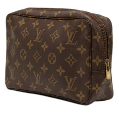 ルイ ヴィトン モノグラム トゥルース トワレット 23 ポーチ コスメポーチ M47524 ブラウン PVC レザー レディース LOUIS VUITTON 【中古】