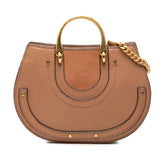 クロエ ピクシー ショルダーバッグ ブラウン スウェード レザー レディース Chloe 中古