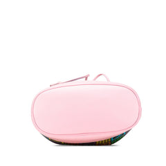 グッチ GGサイケデリック 斜め掛け ショルダーバッグ 598149 ブラック マルチカラー ピンク PVC レザー レディース GUCCI 【中古】