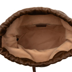 グッチ GGキャンバス ホースビット 1955 バケットバッグ ショルダーバッグ 602118 ブラウン レザー キャンバス レディース GUCCI 【中古】