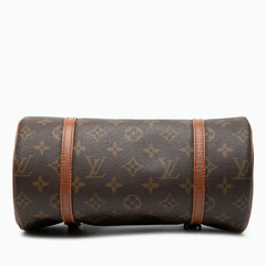 ルイ ヴィトン モノグラム パピヨン26 ハンドバッグ M51366 ブラウン PVC レザー レディース LOUIS VUITTON 【中古】