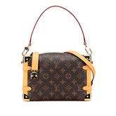 ルイ ヴィトン モノグラム サイドトランクMM ハンドバッグ ショルダーバッグ 2WAY M46358 ブラウン PVC レザー レディース LOUIS VUITTON 【中古】