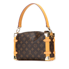 ルイ ヴィトン モノグラム サイドトランクMM ハンドバッグ ショルダーバッグ 2WAY M46358 ブラウン PVC レザー レディース LOUIS VUITTON 【中古】