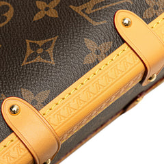 ルイ ヴィトン モノグラム サイドトランクMM ハンドバッグ ショルダーバッグ 2WAY M46358 ブラウン PVC レザー レディース LOUIS VUITTON 【中古】