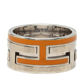 エルメス ムーブアッシュ リング 指輪 #49 シルバー オレンジ SV925 シルバー レディース HERMES 中古