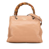 グッチ バンブー ショッパー ハンドバッグ ショルダーバッグ 2WAY 336032 ベージュ レザー レディース GUCCI 【中古】