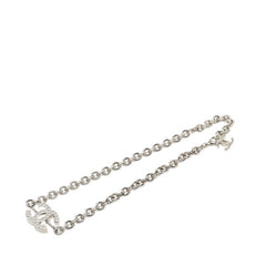 シャネル ココマーク チェーン ネックレス B25C シルバー メタル ラインストーン レディース CHANEL 中古