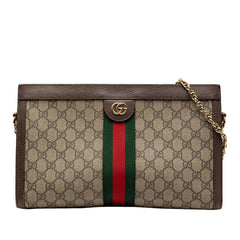グッチ オフィディア GGスプリーム チェーンショルダーバッグ 503876 ベージュ マルチカラー PVC レザー レディース GUCCI 【中古】