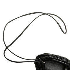 ボッテガヴェネタ ミニ ザ ポーチ ショルダーバッグ ブラック レザー レディース BOTTEGAVENETA 【中古】