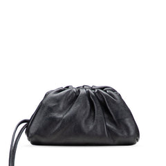 ボッテガヴェネタ ミニ ザ ポーチ ショルダーバッグ ブラック レザー レディース BOTTEGAVENETA 【中古】