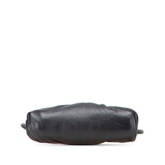 ボッテガヴェネタ ミニ ザ ポーチ ショルダーバッグ ブラック レザー レディース BOTTEGAVENETA 【中古】