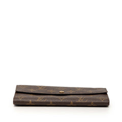 ルイ ヴィトン モノグラム ポシェット ポルト モネ クレディ 長財布 M61723 ブラウン PVC レディース LOUIS VUITTON 【中古】