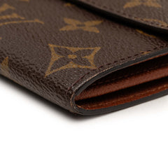 ルイ ヴィトン モノグラム ポシェット ポルト モネ クレディ 長財布 M61723 ブラウン PVC レディース LOUIS VUITTON 【中古】