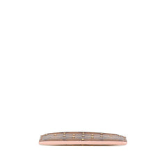 ルイ ヴィトン ダミエ ポルトカルト サーンプル スタッズ カードケース N60248 ブラウン ピンク PVC レザー レディース LOUIS VUITTON 中古