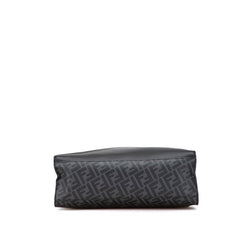 フェンディ ズッカ トートバッグ ショルダーバッグ 2WAY 7VA578 ブラック グレー PVC レザー メンズ FENDI 【中古】