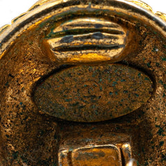 シャネル ヴィンテージ マトラッセ ココマーク イヤリング ゴールド メッキ レディース CHANEL 【中古】