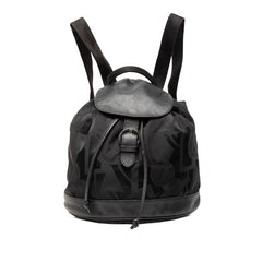 サルヴァトーレフェラガモ ガンチーニ リュック バックパック BV-21 6772 ブラック ナイロン レザー レディース Salvatore Ferragamo 【中古】