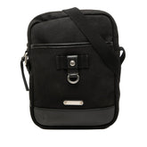 サンローラン リビングトン 斜め掛け ショルダーバッグ 482777 ブラック キャンバス レザー レディース SAINT LAURENT 【中古】