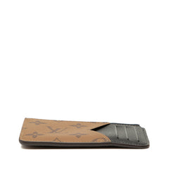 ルイ ヴィトン モノグラム リバース ポルト カルト ロミー カードケース フラグメントケース M81912 ブラウン ブラック PVC レザー レディース LOUIS VUITTON 【中古】