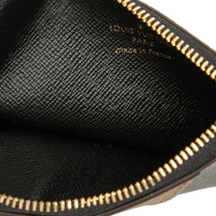 ルイ ヴィトン モノグラム リバース ポルト カルト ロミー カードケース フラグメントケース M81912 ブラウン ブラック PVC レザー レディース LOUIS VUITTON 【中古】