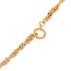シャネル ココマーク ラインストーン ネックレス ゴールド メッキ レディース CHANEL 【中古】