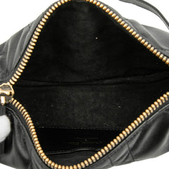ディオール カナージュ ヴァイブ ホーボー ハンドバッグ ショルダーバッグ 2WAY ブラック ホワイト レザー レディース Dior 中古