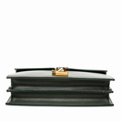 サンローラン カサンドラ チェーン ショルダーバッグ 532750 グリーン レザー レディース SAINT LAURENT 【中古】