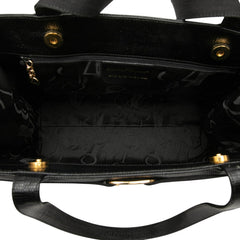 サルヴァトーレフェラガモ ヴァラリボン トートバッグ ブラック レザー レディース Salvatore Ferragamo 【中古】