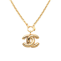 シャネル マトラッセ ココマーク ネックレス ゴールド メッキ レディース CHANEL 【中古】