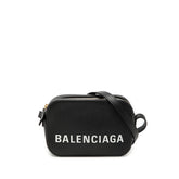 バレンシアガ ヴィル カメラバッグXS 斜め掛け ショルダーバッグ 558171 ブラック レザー レディース BALENCIAGA 【中古】