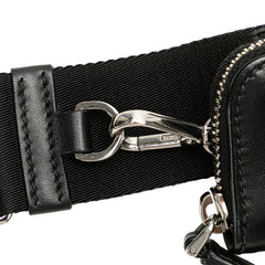 プラダ トライアングルロゴ 斜め掛け ショルダーバッグ 2VH168 ブラック レザー レディース PRADA 【中古】