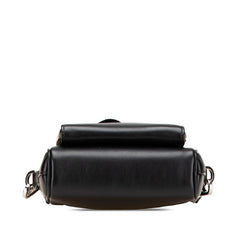 プラダ トライアングルロゴ 斜め掛け ショルダーバッグ 2VH168 ブラック レザー レディース PRADA 【中古】
