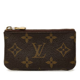 ルイ ヴィトン モノグラム ポシェット クレ コインケース キーケース M62650 ブラウン PVC レディース LOUIS VUITTON 【中古】