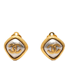 シャネル ココマーク イヤリング ゴールド シルバー メッキ メタル レディース CHANEL 【中古】