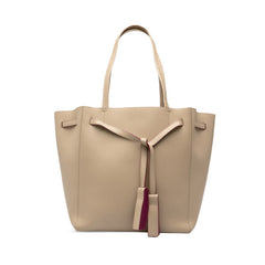 セリーヌ カバ ファントム スモール トートバッグ ショルダーバッグ ベージュ パープル レザー レディース CELINE 中古