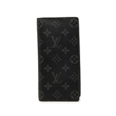 ルイ ヴィトン モノグラム エクリプス ポルトフォイユ ブラザ 長財布 M61697 ブラック PVC レザー メンズ LOUIS VUITTON 中古