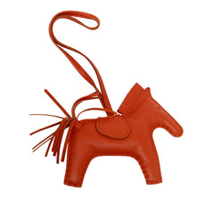 エルメス ロデオMM チャーム コーネリアン ブラウン アニョーミロ レディース HERMES 【中古】