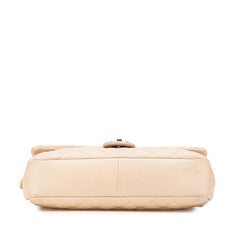シャネル ココマーク マトラッセ チェーン ショルダーバッグ ベージュ キャビアスキン レディース CHANEL 【中古】