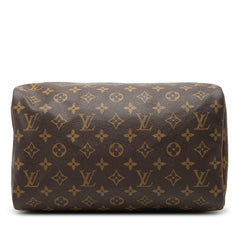 ルイ ヴィトン モノグラム スピーディ30 ハンドバッグ ミニボストンバッグ M41526 ブラウン PVC レザー レディース LOUIS VUITTON 【中古】