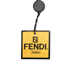 フェンディ ハンドバッグ モチーフ スカーフ ホワイト レッド マルチカラー シルク レディース FENDI 中古