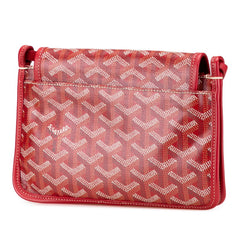 ゴヤール プリュメ ポーチウォレット レッド PVC レザー レディース GOYARD 【中古】