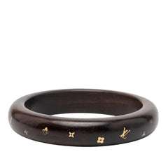 ルイ ヴィトン ブラスレ シルヴァニア TPM バングル M66010 ブラウン ウッド レディース LOUIS VUITTON 【中古】