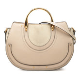 クロエ ピクシー ハンドバッグ ショルダーバッグ 2WAY ベージュ スウェード レザー レディース Chloe 【中古】