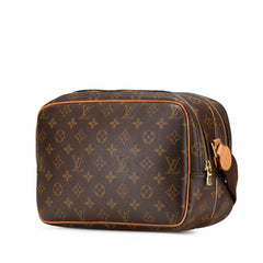 ルイ ヴィトン モノグラム リポーターPM 斜め掛け ショルダーバッグ M45254 ブラウン PVC レザー レディース LOUIS VUITTON 【中古】