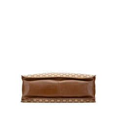 グッチ GGキャンバス ホースビット 1955 トートバッグ 623694 ベージュ ブラウン キャンバス レザー レディース GUCCI 【中古】